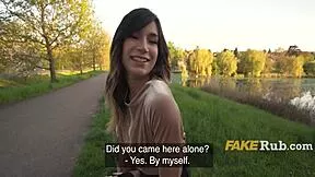 skinny euro 19yo vacation slut spots my bulge gets paid cash to drop panties and ride outdoors