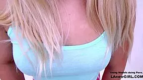 blonde teen shows up for photoshoot and ends up fucked hard