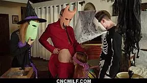 stepmom's cool with her three stepsons pulling freeuse pranks if they pound her hard - cncmilf