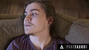 ANGRY LAUREN PHILLIPS CATCHES VIRGIN STEPSON AND PUNISHES HIM HARD!!