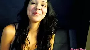 petite brunette coed sabrina's wet shaved pussy takes interracial pounding to facial finish
