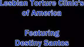 Dr Tampa's Lesbian Torment Clinic Puts Destiny Santos in Heels and Agony