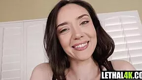 petite babe catherine knight teases grandpa's cock then takes hardcore pounding