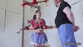 what happens when a kinky teen's tight asshole gets bdsm rimmed and fucked raw in the loony bin treatment room