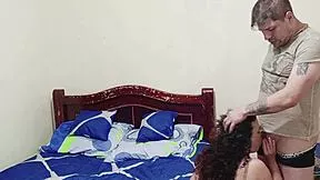 real latino couple savors steamy homemade intimacy right at home