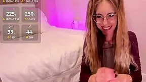 hot teen blonde talks dirty while jerking off that monster bbc pov