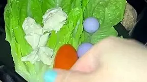 slutty arab snowwhite masturbates pussy with food toys squirting orgasms in los angeles pov