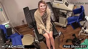 lesbian patient olivia kassady screams from doctor's mandatory hitachi vibrator orgasms in tampa