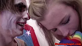 glamcore petite 18+ teen with small tits and shaved pussy takes deep anal pounding spooning doggystyle bent over