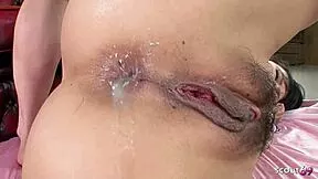 crazy tiny japanese teen takes anal creampie in uncensored mmf threesome