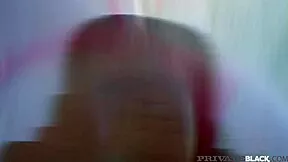 Scarlett and anya krey take double penetration from big black cocks outdoors in bikinis