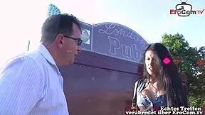 skinny german teen picked up on street for public outdoor fucking adventure