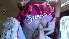 latin tranny teen 18+ stuffs her ass with massive toys 😍🍑🔥 she loves gaping wide