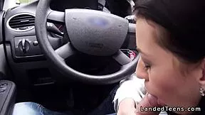 sexy doctor patient fuck in car then outdoors pov reality