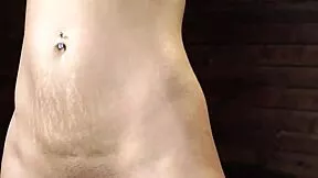 omg this petite waxed squirter bound hogtied gets dildoed deep choking gagging in bdsm pain 😱🔗💦