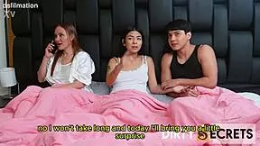 part 1 lil timy fucks mommy while stepdaughter rests nearby quick anal creampie