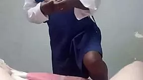 skinny black schoolgirl tempts stepdaddy with her tight mouth on his cock