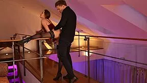brunette teen gets anal creampie at club from monster cock then girlfriend licks up every drop in 4k