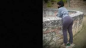 i surprised a pretty latina babe hiking mountains fucked her deep outdoors