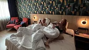 Stepmom shocked by my hotel facial cum