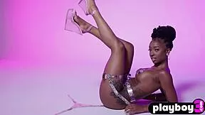 ebony babe sabrea phenix passion teases perfect big tits in lingerie