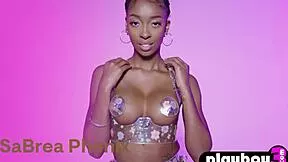 ebony babe sabrea phenix passion teases perfect big tits in lingerie