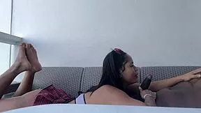 Cute student sucks teacher's balls good 😍👅 nysdel