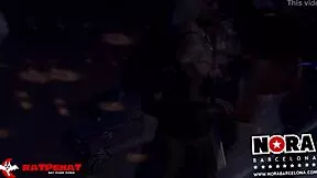 disco lights flash on hardcore anal pounding