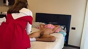 stepsis comes home from school begging bro for quick horny fuck since house empty