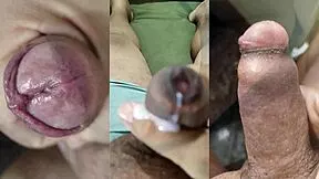 Skinny nerd girlfriend strokes fat old friend's huge cock till explosive cumshot