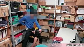 Pretty Thief's Petite Pussy Destroyed by Huge Cock Doggystyle