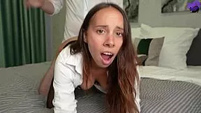boss pounds secretary pantera nika in interview blowjob cowgirl cum tongue ride