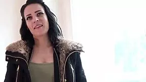 18-Year-Old Marie from Berlin Fucks Monster Cock in Fishnets for Street Casting Cash