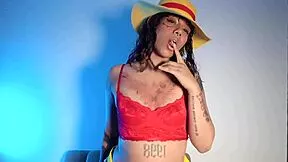 Rip Clothes Off Latina Goddess Fem Luffy for Juicy Pussy Worship and Dripping Feet Tease