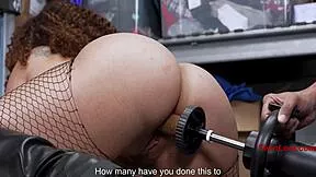 big ass thief willow ryder caught again in garage and punished hard for stealing