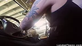 oh man that busty mexican teen sucks my dick so good in the car pov...