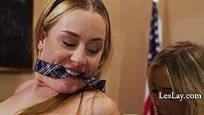 What if the curvy student sneaks pussy licks with her les math teacher?