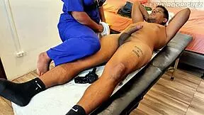 brazilian latina milf gets seductive massage turning into bent over doggy creampie