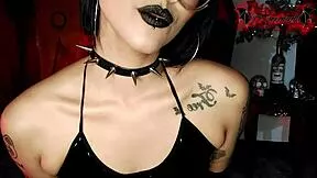 Goth girl's extreme deepthroat makes you throb