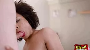 oh man this funsize petite teen gets stretched hard by two black cocks in wild threesome
