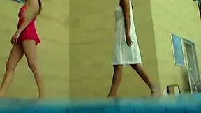 Lera and sima lastova dive sexy underwater bathing their petite russian bodies all wet and teasing!