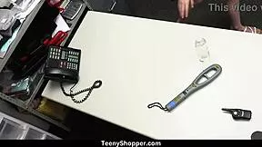 Teenie Caught Stealing Takes Mike Mancini's Big Dick Pound