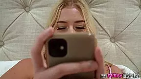 stepdaughter begs for daddy's cock to tire her out before sleep