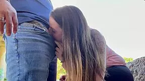 blonde and brunette couple do anal sex by barcelona river 😈🌊