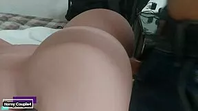 curvy mexican bride bent over doggystyle on huge cock