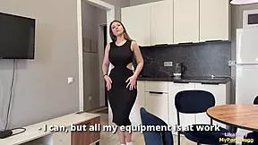 Innocent curvy teen in dress starts photoshoot but ends up riding stepbro's huge cock missionary style