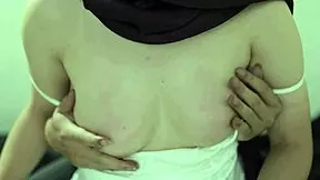 Park play turns hotel fuck with horny hijab girl