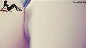 My cousin wakes me for sneaky anal creampie almost inside
