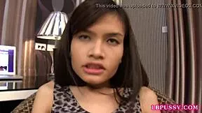 Post-op thai ladyboy minnie fingers hairy pussy toys upskirt lingerie bangkok