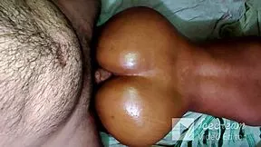 Padrastro Fists and Creampies Ebony Puta's Huge Ass